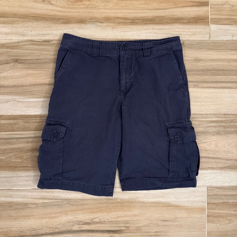 Polo Ralph Lauren Boys Navy Blue Ripstop Cargo Shorts Size 16 Utility Outdoor